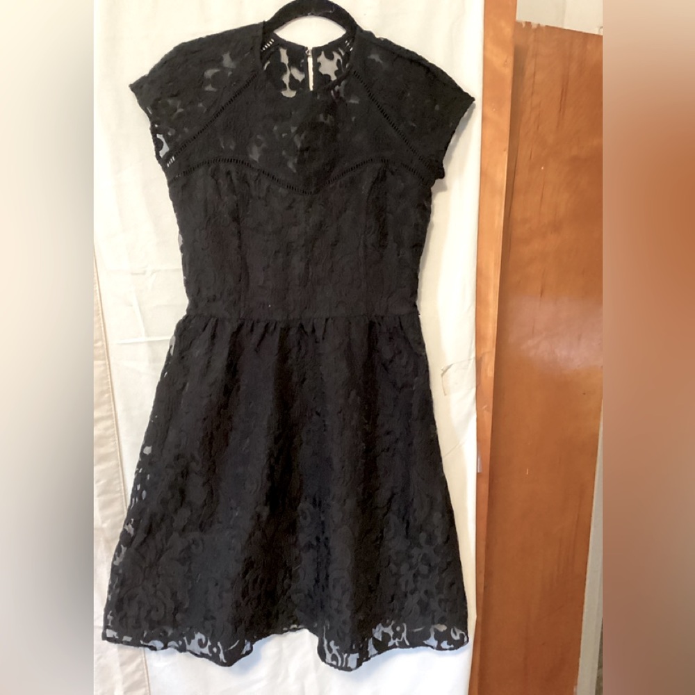 DOLCE VITA  Black lace dress Sz Mgoth,witchy,black SZ M